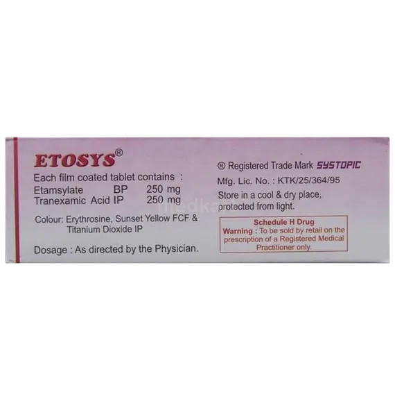etosys 250mg tablet 10's